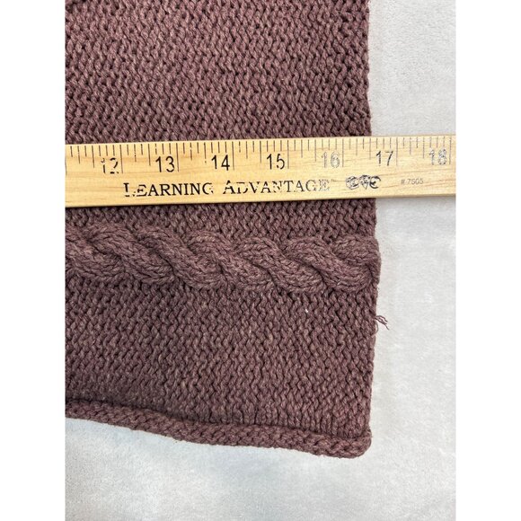 J.Jill Sweater Womens Small Purple Mauve Heavy Knit Silk Linen Blend - Picture 6 of 6